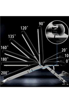 Cool Baby Style COOLBABY Weight Bench Press, Strength Training Adjustable Workout Benches for Full Body, Gym Benches for Incline Decline Exercise  - Image 5