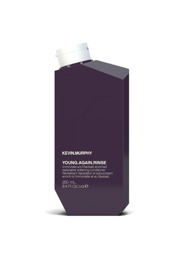 KEVIN.MURPHY YOUNG.AGAIN.RINSE - Moisturising Anti-Ageing Conditioner - For Ageing, Dry, Damaged & Brittle Hair - Hair Repair - With Amino Acids - Sulphate & Paraben Free - 250 mL / 8.4 fl oz - Image 1