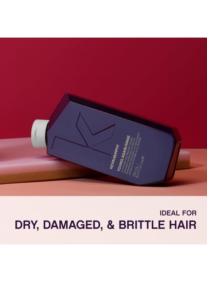 KEVIN.MURPHY YOUNG.AGAIN.RINSE - Moisturising Anti-Ageing Conditioner - For Ageing, Dry, Damaged & Brittle Hair - Hair Repair - With Amino Acids - Sulphate & Paraben Free - 250 mL / 8.4 fl oz - Image 2