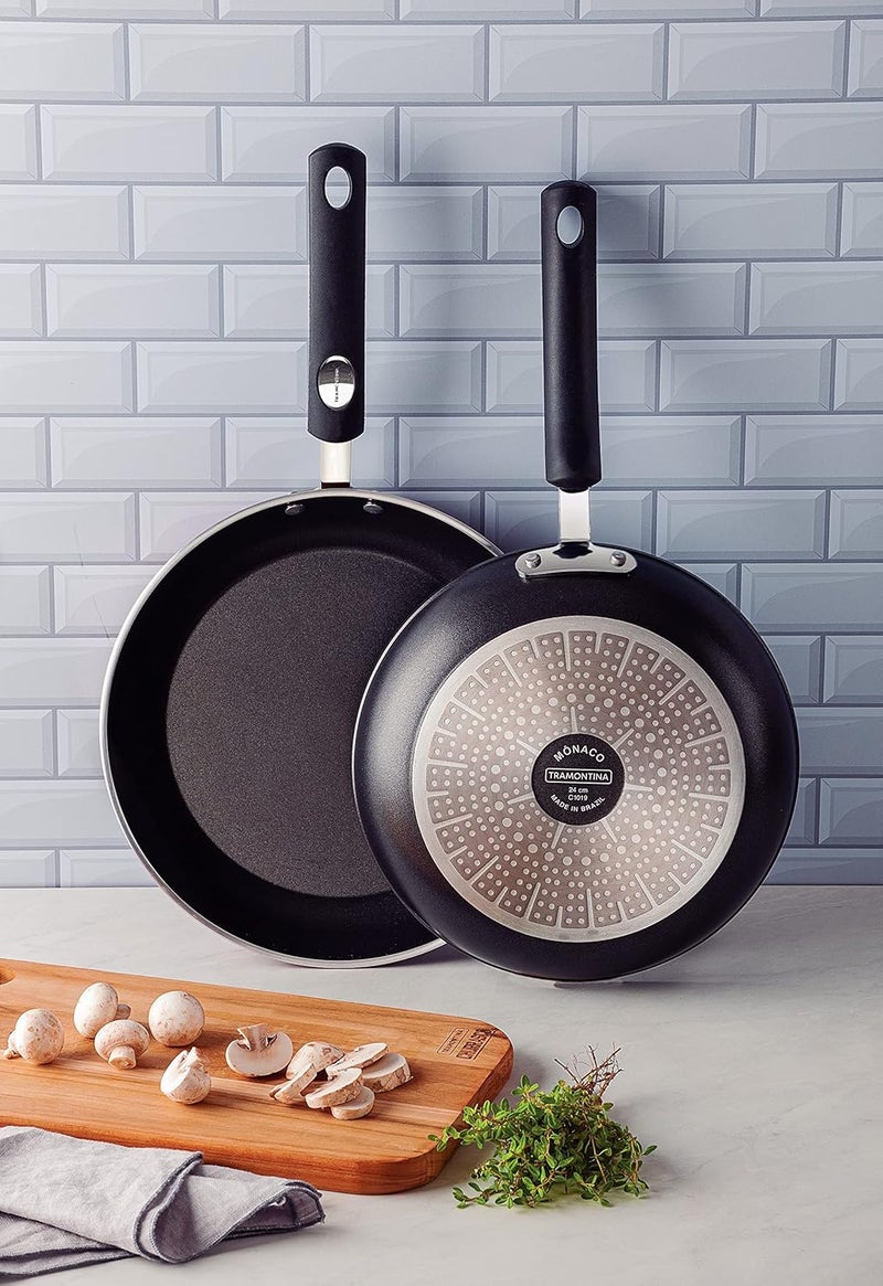 TRAMONTINA Monaco Induction Aluminum Skillet with Starflon Premium Non-stick Internal and External Coating Black 20cm 1 L - Image 2