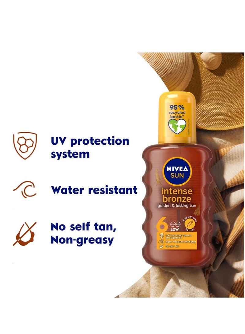 Nivea SUN Tanning Oil Spray And Carotenne And Vitamine E And Jojoba Oil And SPF 6 - Image 2