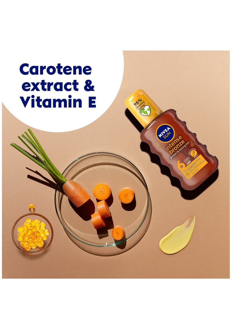 Nivea SUN Tanning Oil Spray And Carotenne And Vitamine E And Jojoba Oil And SPF 6 - Image 3