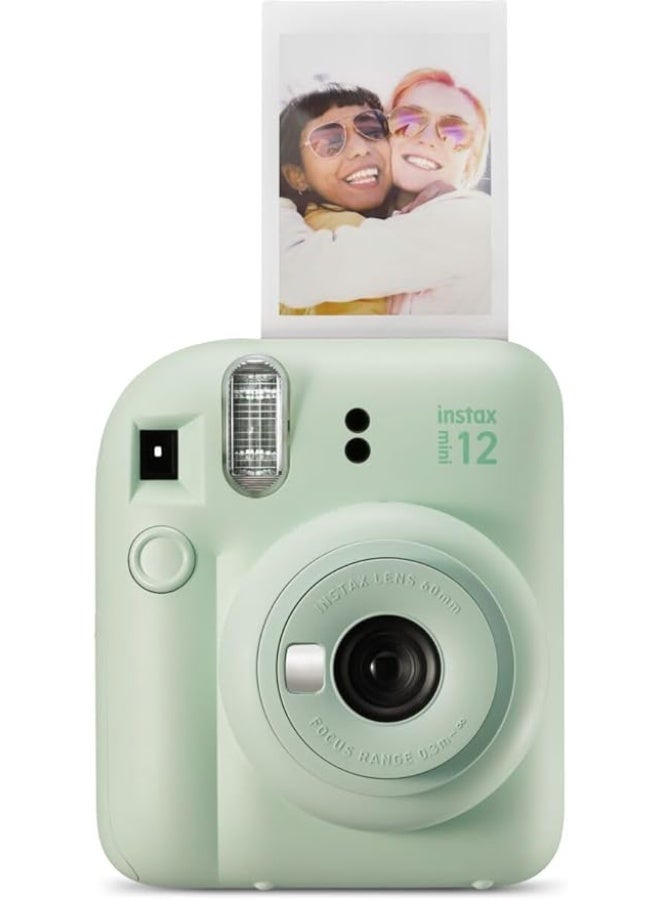 Instax Mini 12 Instant Camera – Mint Green | Instant Film Camera with Auto Exposure, Close-Up Mode & Built-In Flash - Image 1