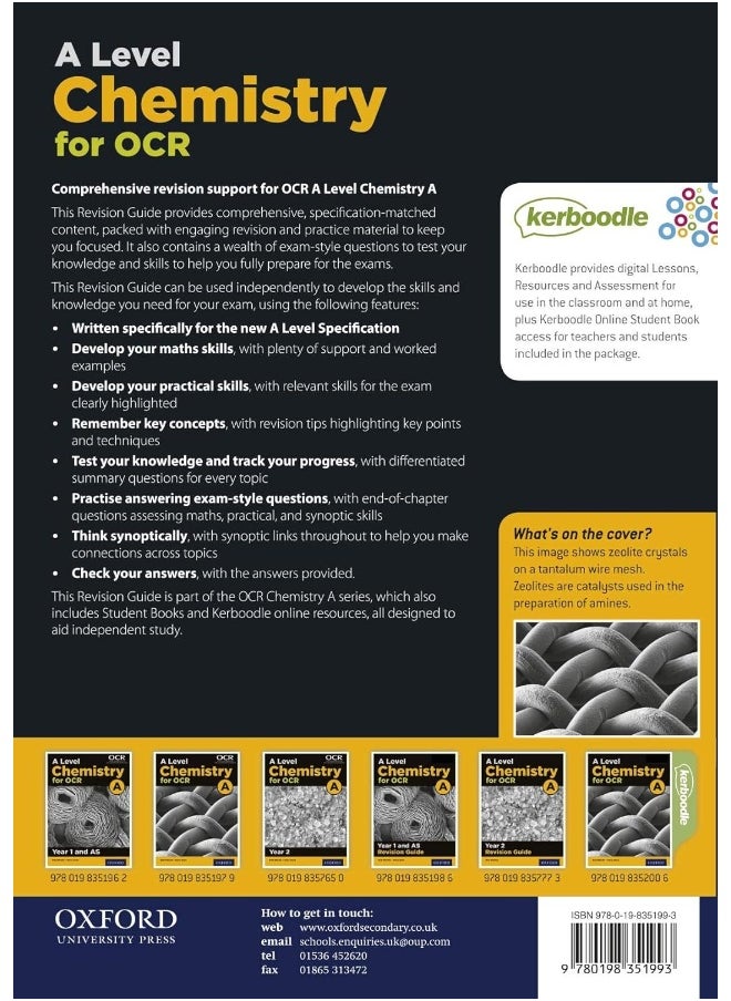 null - OXFORD UNIVERSITY PRESS A Level Chemistry for OCR A Revision Guide - Image 1