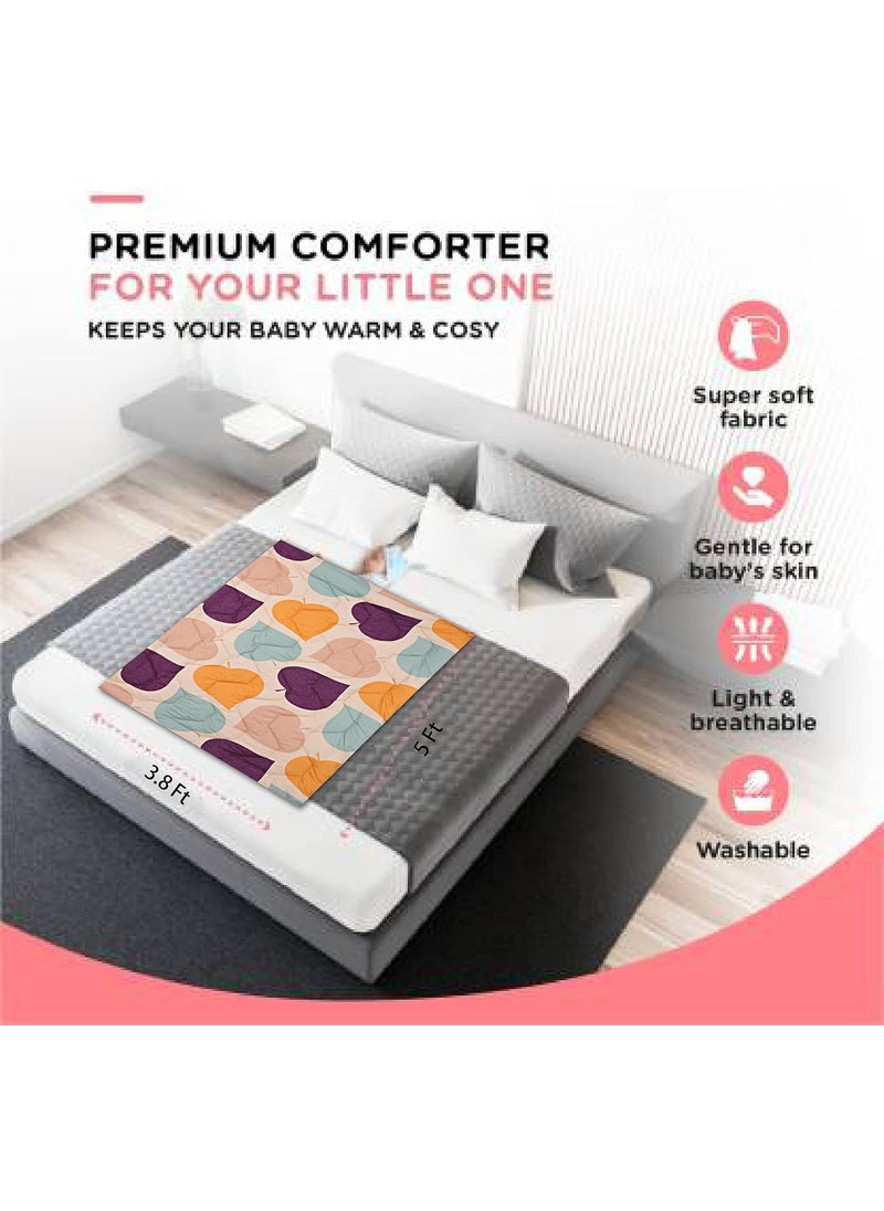 KEA KEA Microfiber All Weather Printed Baby Comforter 250 GSM Size 45X59 InchKids Comforter  - Image 5