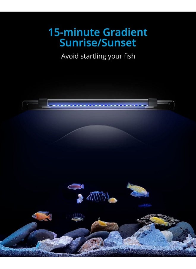 NICREW - Classicled Gen 2 Aquarium Light, 15 Watts, Dimmable Led Fish Tank Light With 2Channel Control, White And Blue Leds, Size 18 To 24 Inch - Image 1