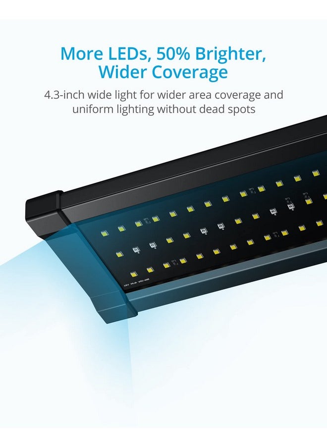 NICREW - Classicled Gen 2 Aquarium Light, 15 Watts, Dimmable Led Fish Tank Light With 2Channel Control, White And Blue Leds, Size 18 To 24 Inch - Image 1