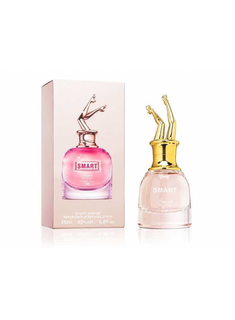 سمارت كولكشن  عطر سمارت كولكشن رقم 538 او دو بارفان طويل الأمد للنساء، رائحة زهور حلوة، 25 مل - Image 1
