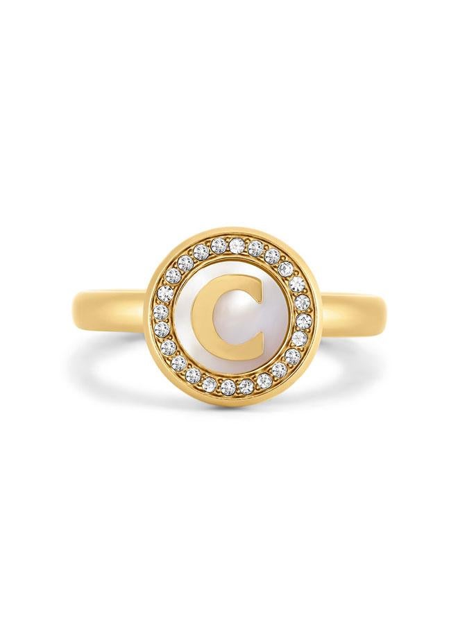 CERRUTI 1881 Raffaella Gold Plated Stainless Steel Ring for Women 54mm - Image 2