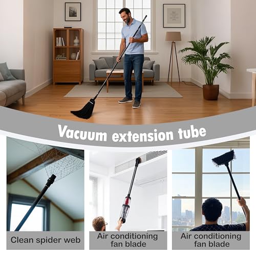Frayot Vacuum Extension Tubes, 1.25 Inch Diameter, 14.76 Inch Length - Black | Compatible with 1-1/4 Inch Hose Wet/Dry Vacuum Cleaners | Versatile Tool (Black, 1P 14.76 ") - Image 5
