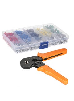 Generic Self Adjustable Professional Cable Wire Crimper Crimping Pliers Tool Ferrule Crimpers 0.25-6.0mm² + 1640pcs Copper Insulated Cord Pin End Crimp Terminals Electrical Wire Connector AWG23-10 Set  - Image 3