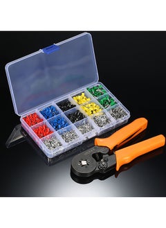 Generic Self Adjustable Professional Cable Wire Crimper Crimping Pliers Tool Ferrule Crimpers 0.25-6.0mm² + 1640pcs Copper Insulated Cord Pin End Crimp Terminals Electrical Wire Connector AWG23-10 Set  - Image 2