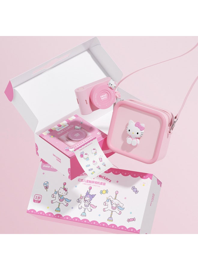 Generic Sanrio Touch Screen Cartoon C5 Children's Camera Wifi Transmission Before And After The Double Photo 61 Holiday Gift-Body Color:C5 Model + 32g High-speed Memory Card + Bag  - Image 4