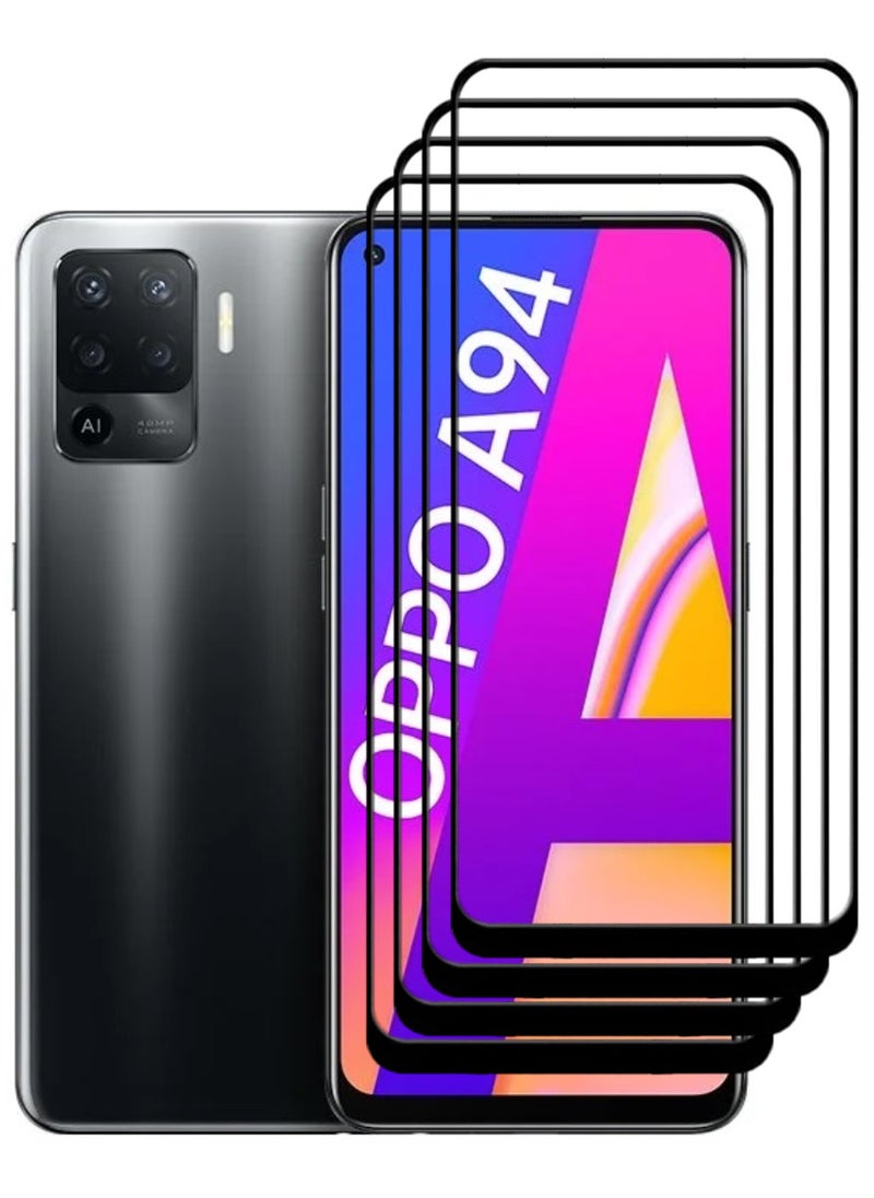 ACLIX 4 Pieces Antistatic ESD Dustproof Premium Quality High Definition Tempered Glass Screen Protector Designed For Oppo A94 - Image 1