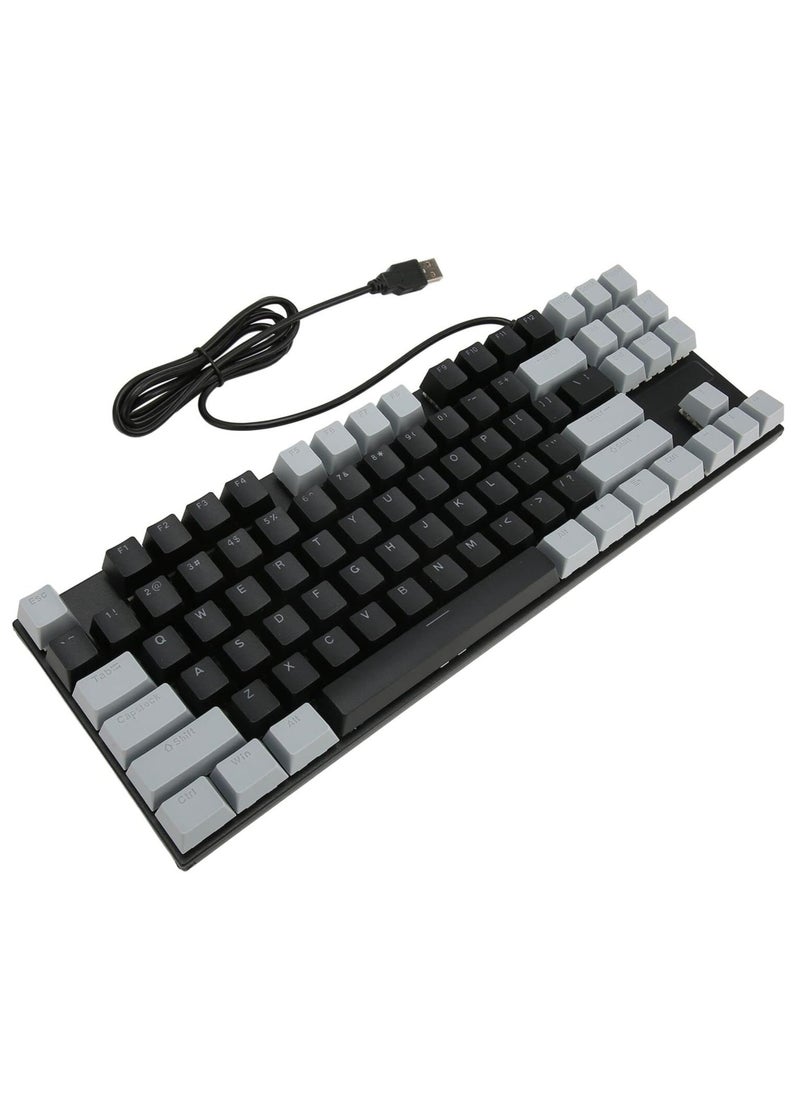 Forev FV-Q301 Rainbow TKL Mechanical Gaming Keyboard – Blue Switch – 87 keys – Black  - Image 1