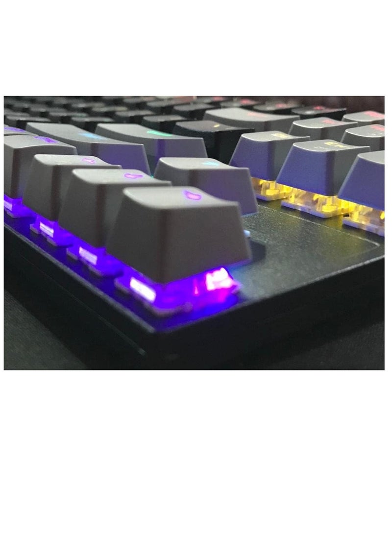 Forev FV-Q301 Rainbow TKL Mechanical Gaming Keyboard – Blue Switch – 87 keys – Black  - Image 4