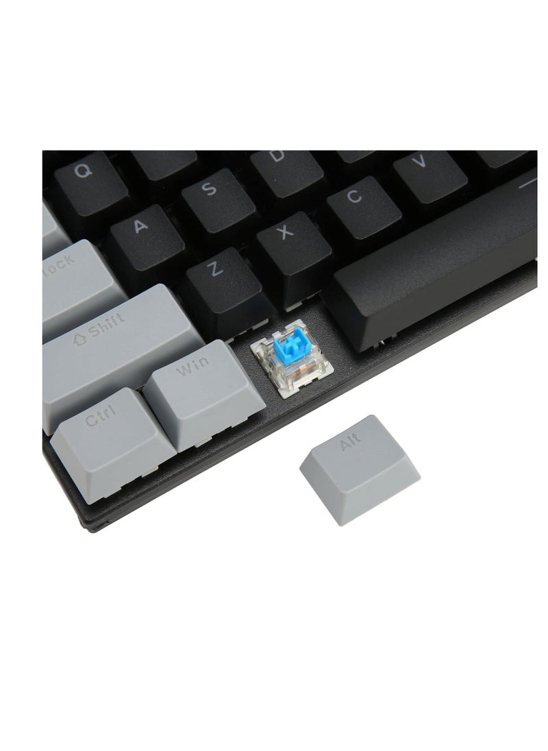 Forev - FV-Q301 Rainbow TKL Mechanical Gaming Keyboard – Blue Switch – 87 keys – Black - Image 1