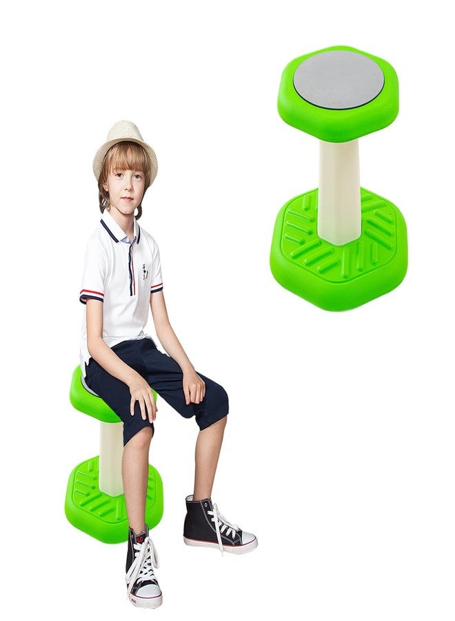 Fanboxk Active Chairs Kids Preschool Wobble Stool - Alternative Flexible Seating Balance Wiggle Stool for Classroom,Preschool,Kindergarten&Elementary School,Active Sensory Chairs,Ages3-8,Green(14in) - Image 1