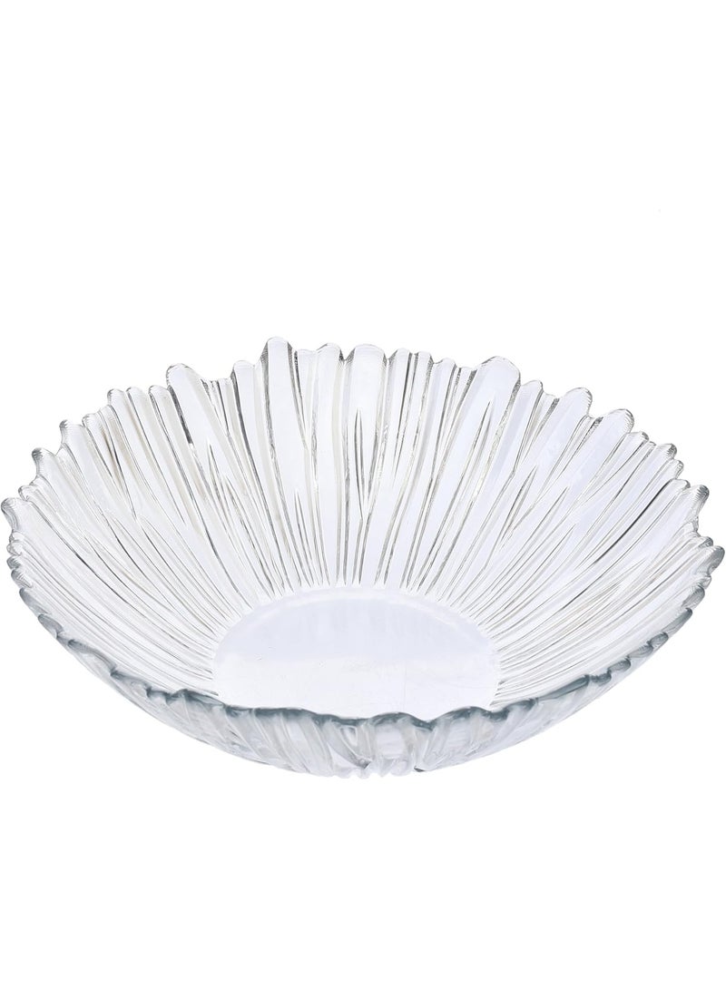 طقم أوعية زجاجية  بوله عميقة صغيرة  – 6 قطع – تصميم بنقشات شعاع أنيق لتقديم الحلويات والمكسرات والسلطات – مناسب للمنازل والمطاعم والفنادق - Image 4