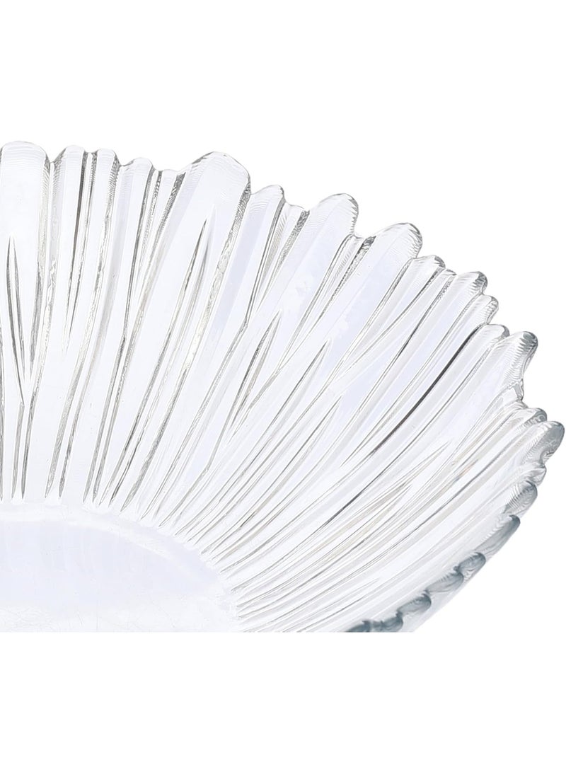 طقم أوعية زجاجية  بوله عميقة صغيرة  – 6 قطع – تصميم بنقشات شعاع أنيق لتقديم الحلويات والمكسرات والسلطات – مناسب للمنازل والمطاعم والفنادق - Image 5