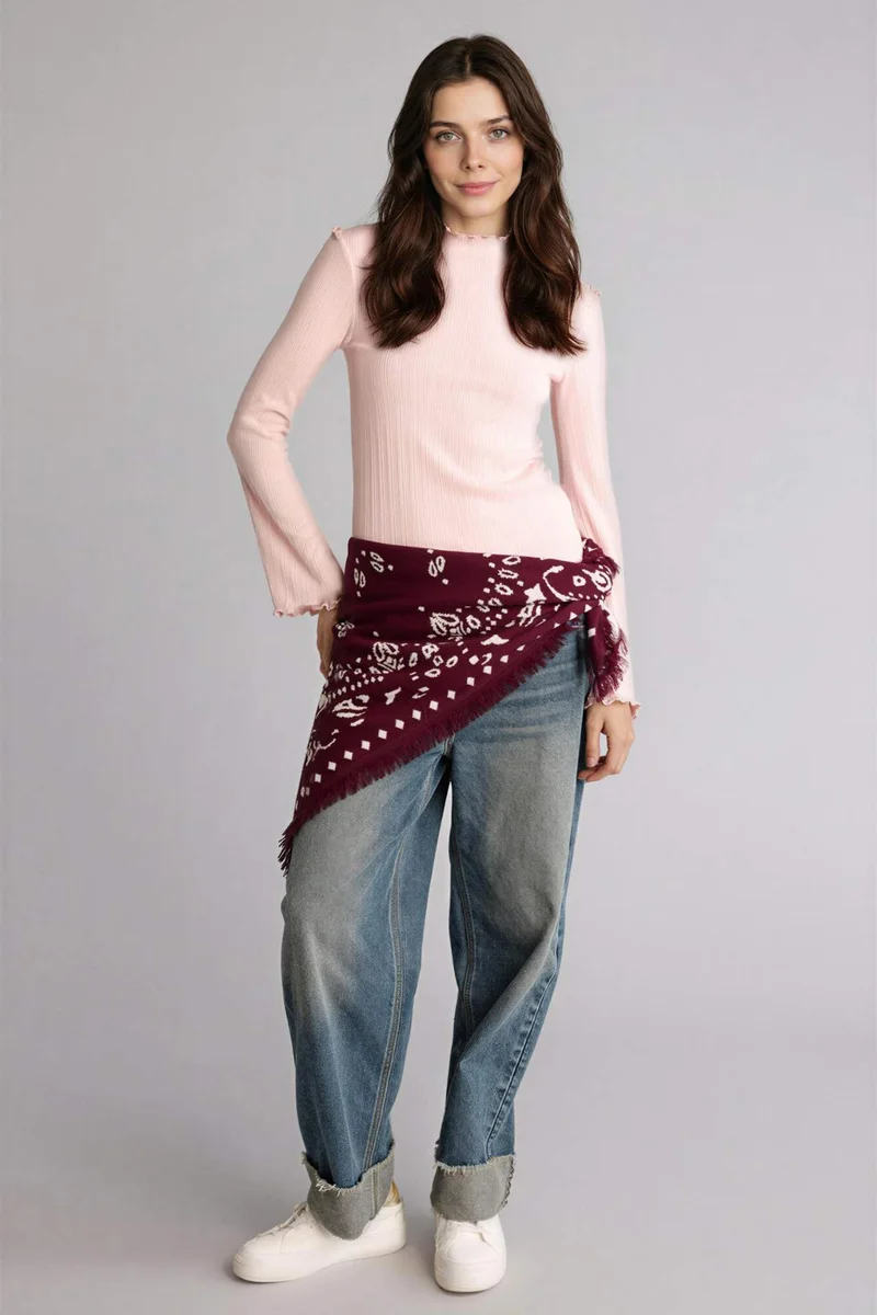 ديفاكتو Slim Fit Camisole Long Sleeve Tunic