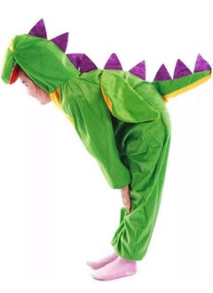 Brain Giggles Brain Giggles Dinosaur Animal Plush Costume Design Halloween Carnival Party Jumpsuit for Kids Boys & Girls Medium  - Image 3