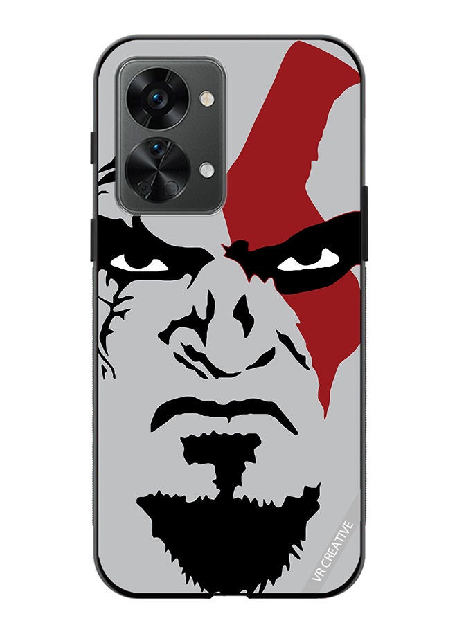 VR CREATIVE Protective Case Cover For OnePlus Nord 2T Face God Of War Design Multicolour - Image 1