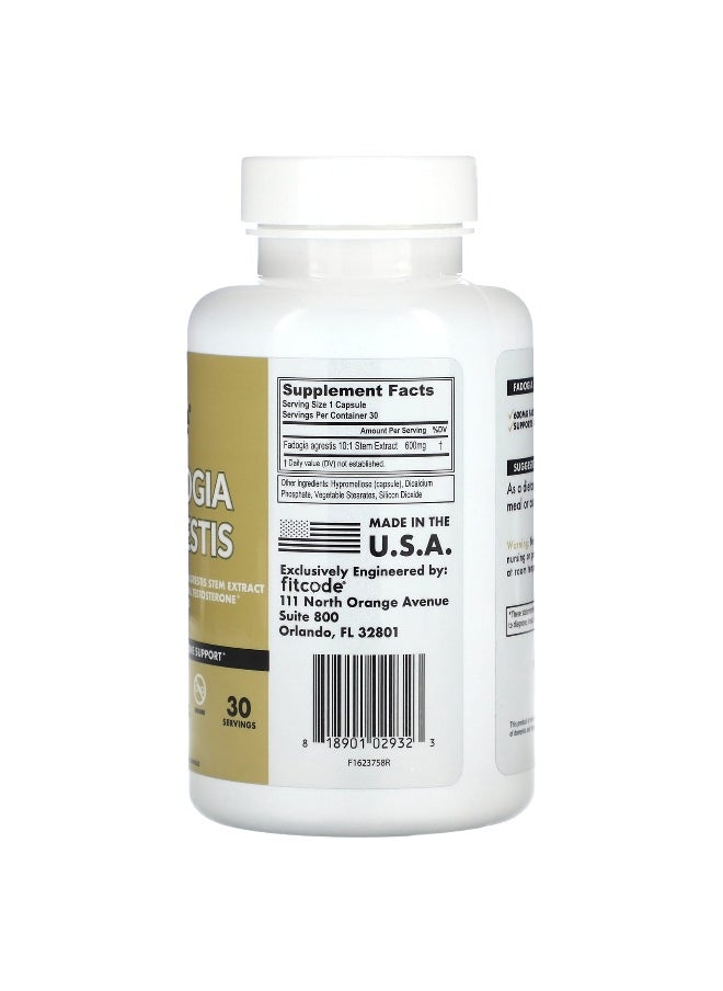 fitcode fitcode, Fadogia Agrestis , 600 mg , 30 Count  - Image 2