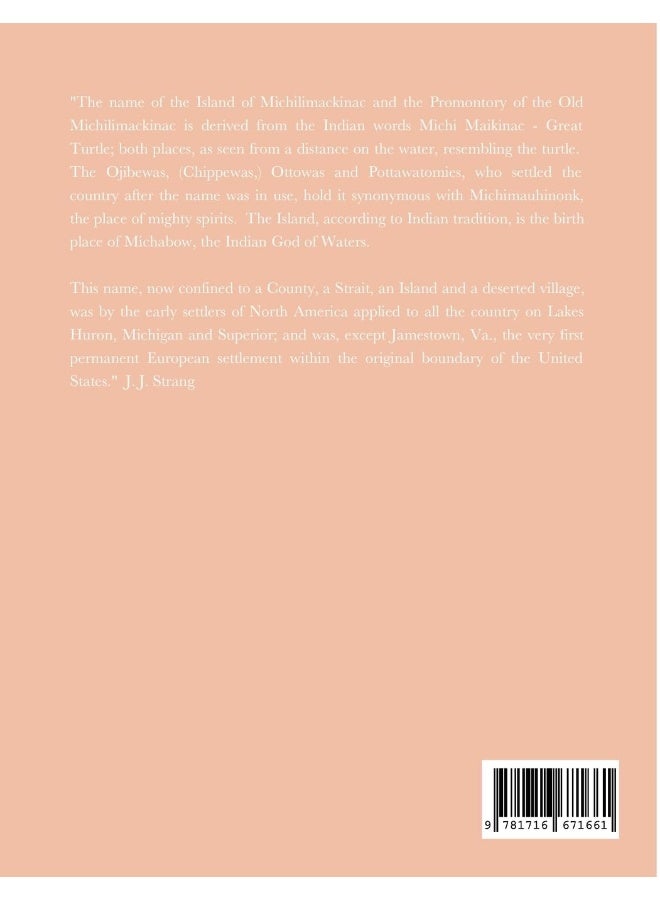 Ancient and Modern Michilimackinac, by J. J. Strange, the Mormon King with Supplement by Judge Charles R. Brown  - Image 2