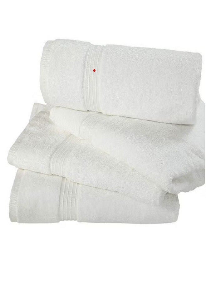 Luxury White Bath Towels Large - Circlet Egyptian Cotton | Highly Absorbent Hotel spa Collection Bathroom Towel 70*140cm White, (Pack of 6 Towel) - Image 4