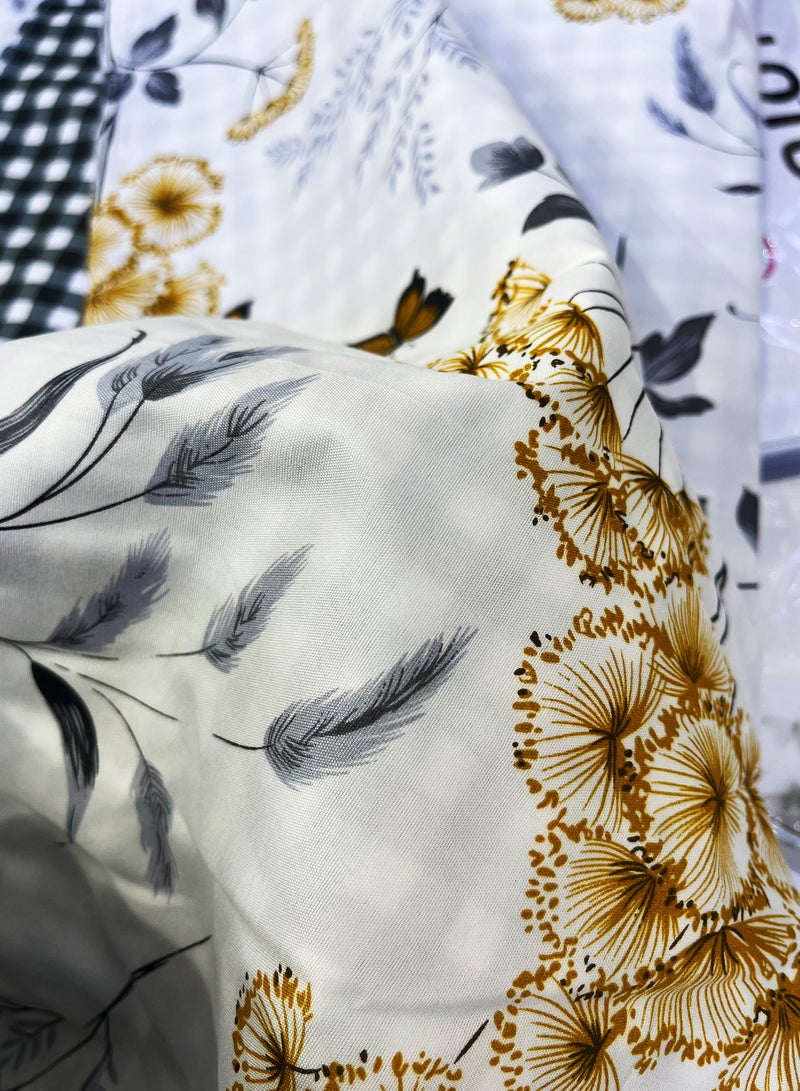 Cotton duvet cover set , king size ,6pcs set with duvet cover 220*240cm and fit sheet and 4pcs pillowcases - Image 3