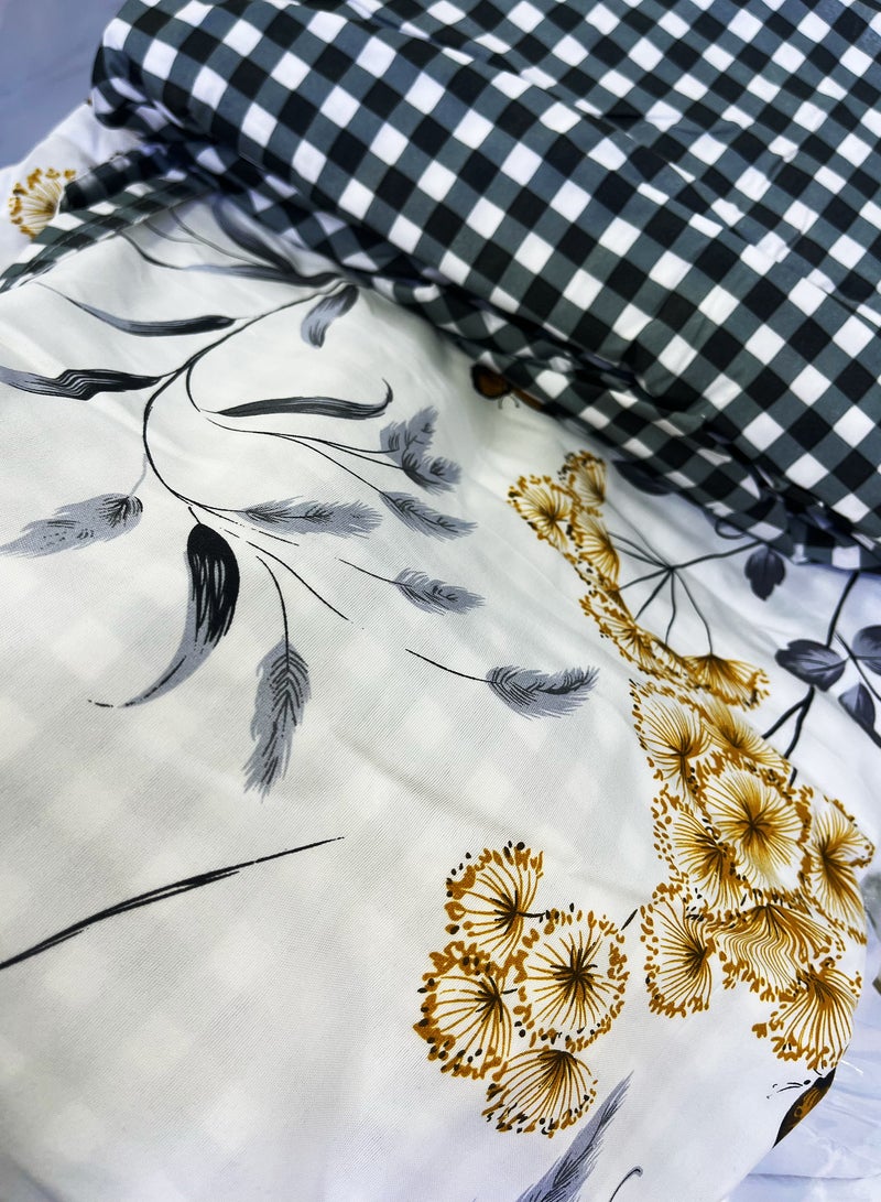 Cotton duvet cover set , king size ,6pcs set with duvet cover 220*240cm and fit sheet and 4pcs pillowcases - Image 2