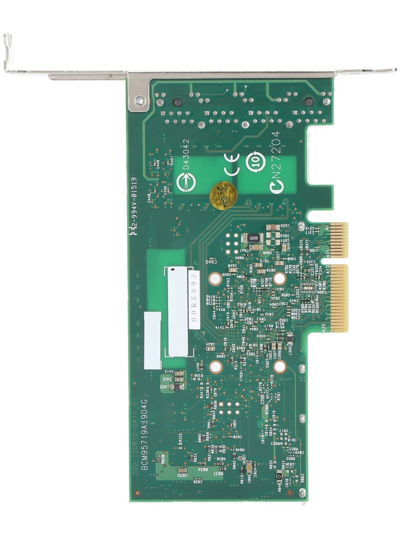 PCIe X4 Network Card BCM5719 Quad Port Gigabit Ethernet Network Card with LED Indicator for Server - Image 2