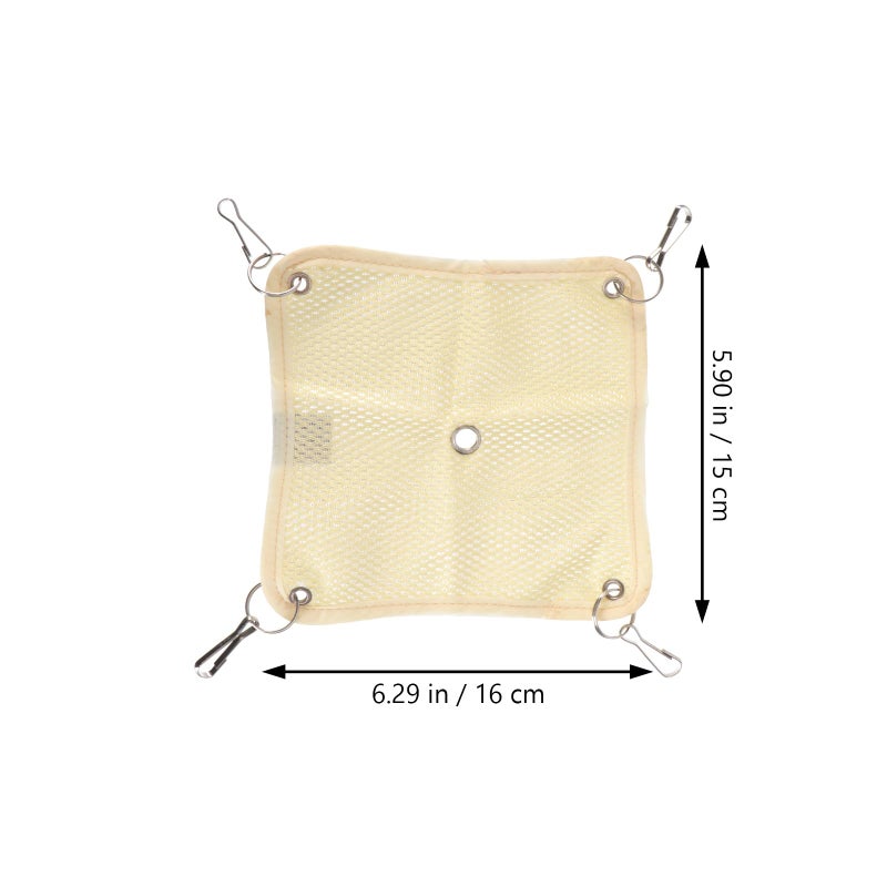 Small Animal Hanging Hammock Bed Set 16x15cm Breathable Mesh Summer Cage Accessories - Image 3