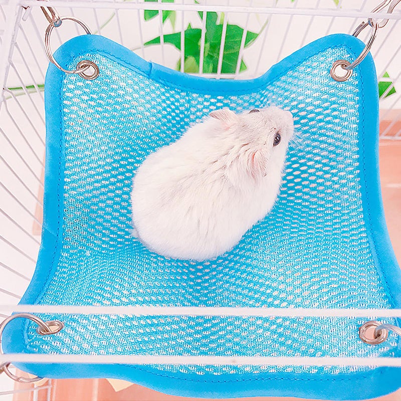 Small Animal Hanging Hammock Bed Set 16x15cm Breathable Mesh Summer Cage Accessories - Image 5