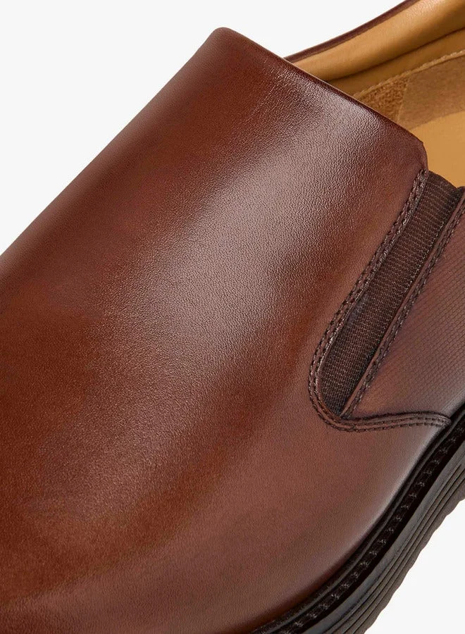 DUCHINI Men's Solid Slip-On Loafers