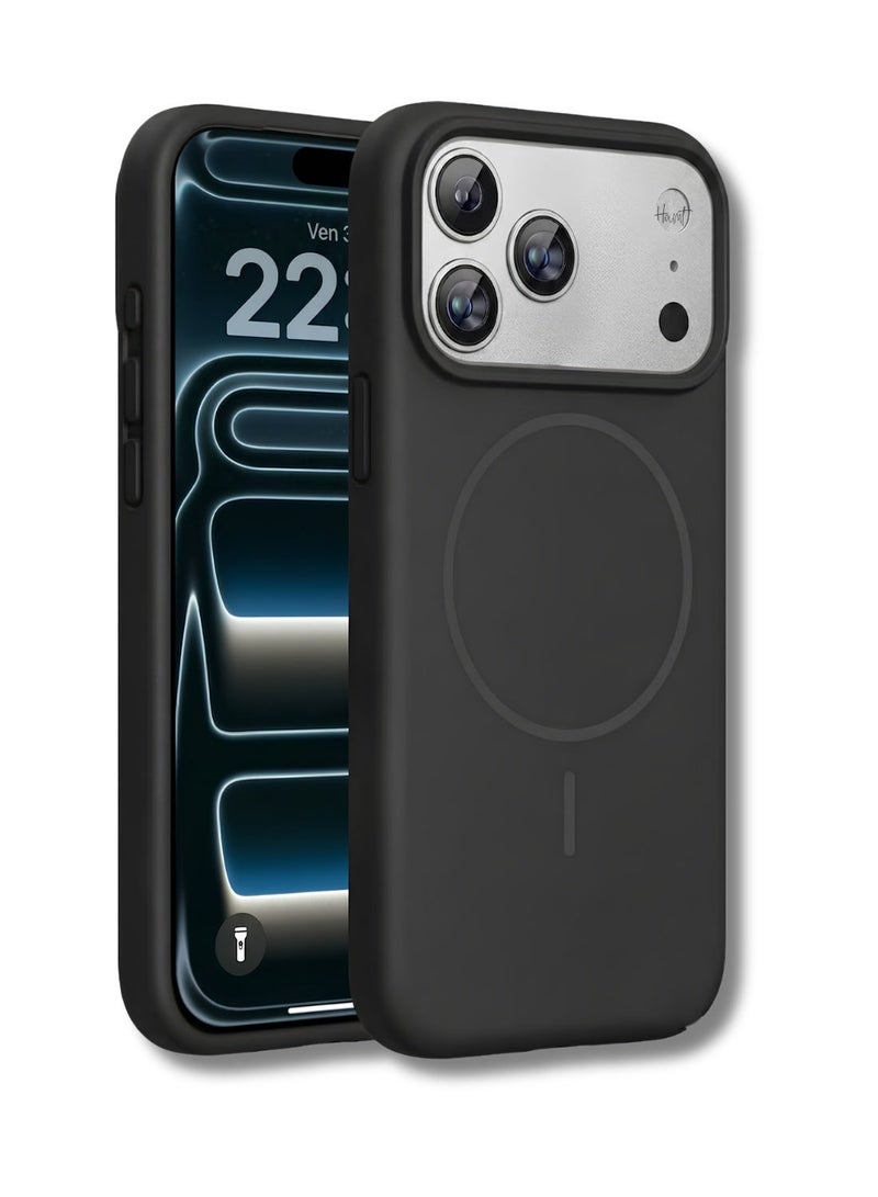 Magnetic Silicone Case for iPhone 17 Pro Max 6 9 Inch Compatible with MagSafe Silky Soft Touch Shock Absorbing Phone Cover with Camera Lens Protection - Image 1