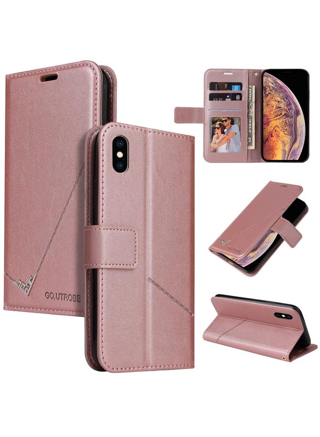 The Bros Case For iPhone XS Max Right Angle Leather Phone Case