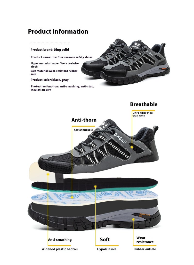 Steel Toe Shoes for Men Lightweight Safety Shoes Comfortable Puncture Proof Slip On Indestructible Work Shoes and Fashion Sneakers. - Image 3