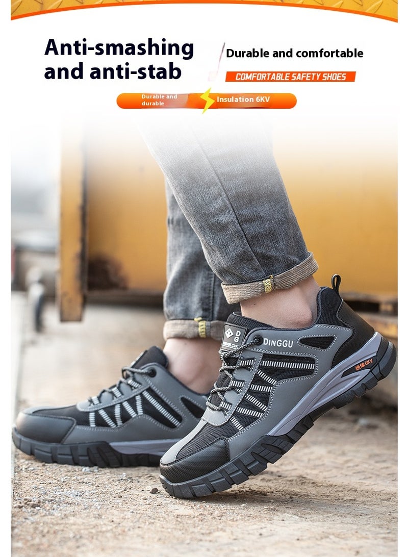 Steel Toe Shoes for Men Lightweight Safety Shoes Comfortable Puncture Proof Slip On Indestructible Work Shoes and Fashion Sneakers. - Image 2