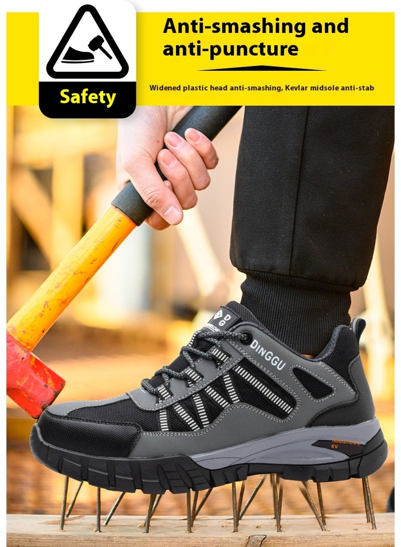 Steel Toe Shoes for Men Lightweight Safety Shoes Comfortable Puncture Proof Slip On Indestructible Work Shoes and Fashion Sneakers. - Image 5