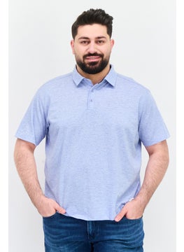 Men Regular Fit Heather Short Sleeve Polo Shirt, Sky Blue - pzsku/Z4CDB2BDF006A7E1DF7A4Z/45/_/1737641979/e8142a5a-cd90-4687-9cf8-8dcf347eeeb1