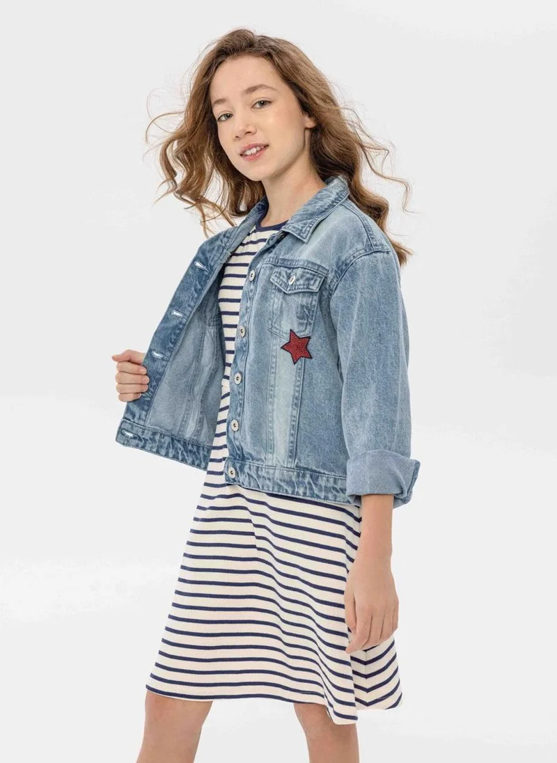 مينوتي Teen Girls Denim Jacket