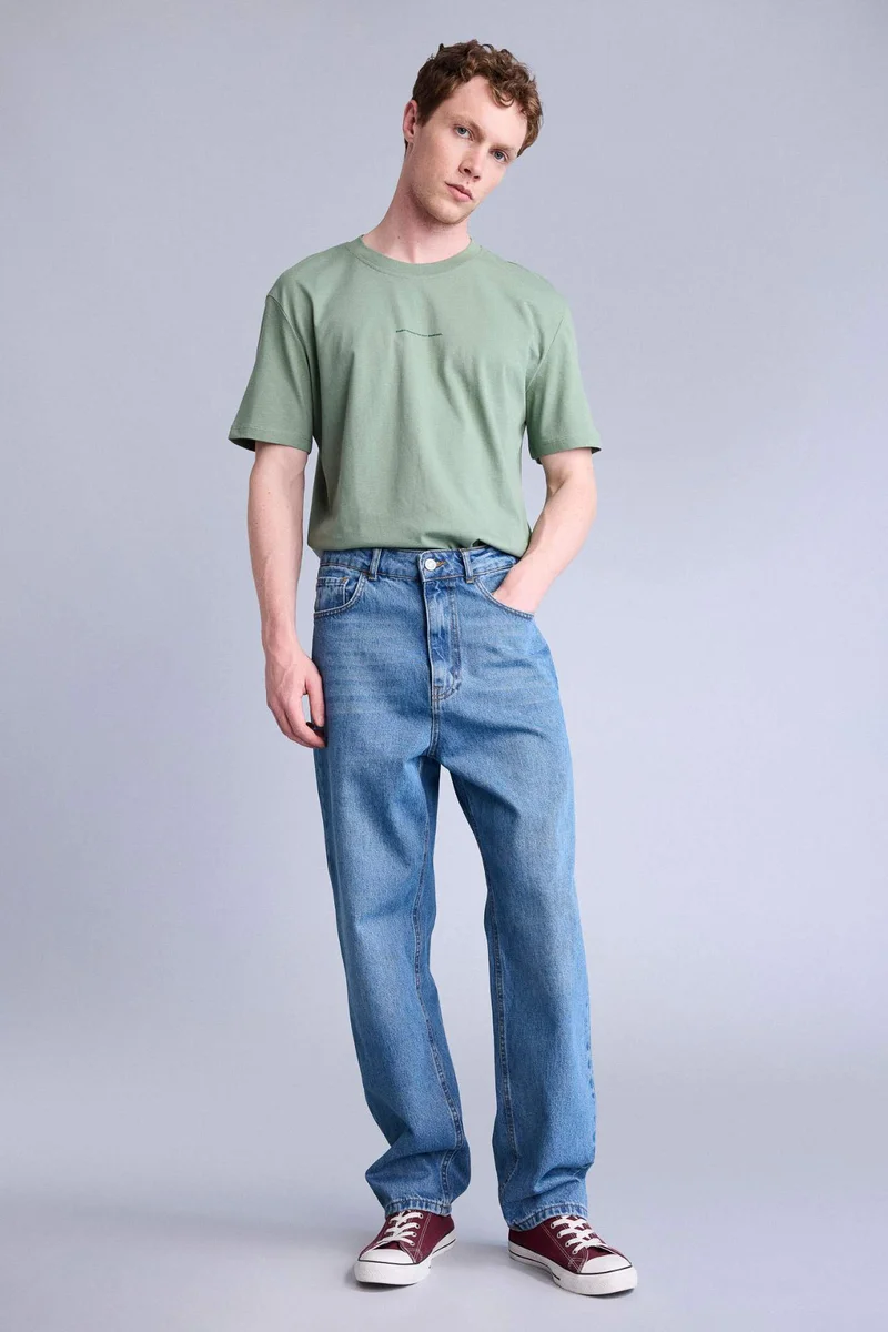 DeFacto Regular Fit Printed Short Sleeve T-Shirt