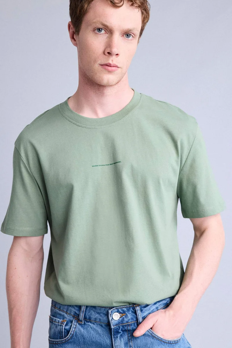 DeFacto Regular Fit Printed Short Sleeve T-Shirt