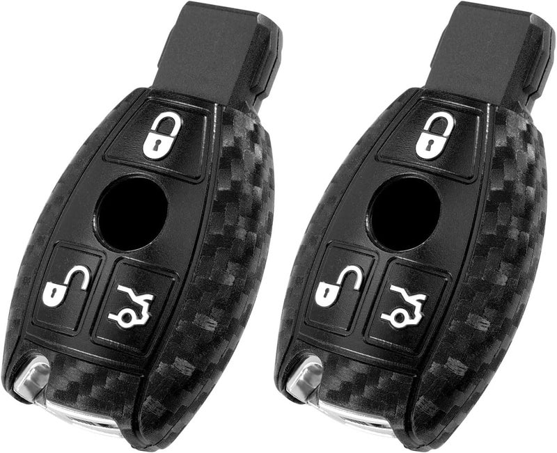 WORCAS Key Fob Cover Case for Mercedes Benz (2 Pcs) - Image 1