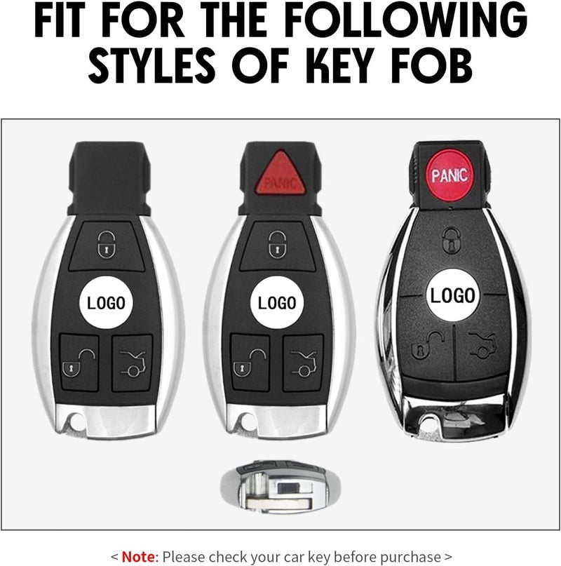 WORCAS Key Fob Cover Case for Mercedes Benz (2 Pcs) - Image 2
