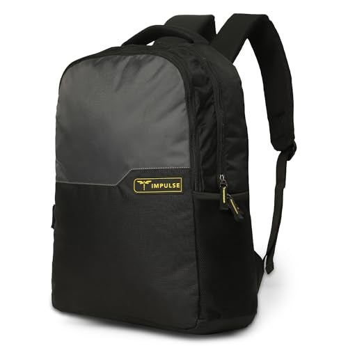 Impulse 35L Metro Move Unisex Water Resistant Travel 2 Compartment Laptop Backpack Office Bag/School Bag/College Bag/Business Bag Fits Up To 16 Inch Laptop(Black) - Image 2