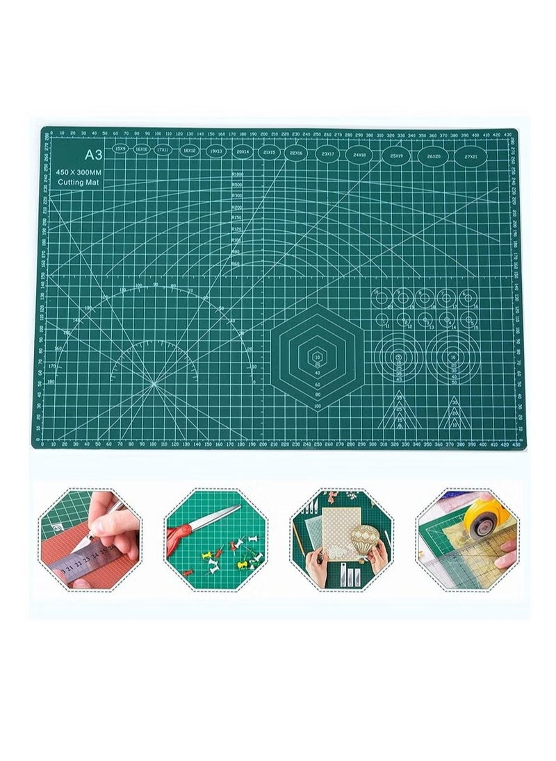 Self Healing Craft Mat: 18"x12" Rotary Cutting Mat for Sewing,Quilting,Leather,Craft,Fabric,Model,Art,Clay