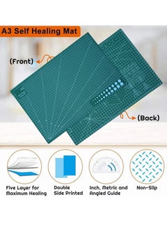 Goolsky Self Healing Craft Mat: 18"x12" Rotary Cutting Mat for Sewing,Quilting,Leather,Craft,Fabric,Model,Art,Clay  - Image 4